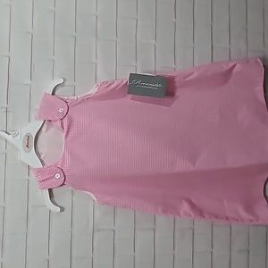 NWT Rosalina GIRLS Pink small plad jumper or dress